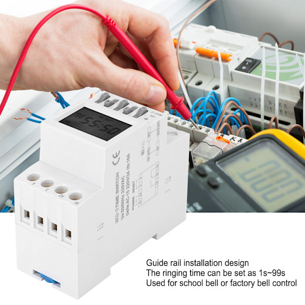 Skolklocka Timer Switch AC220V 3A Glidskena Typ