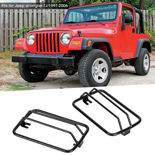 Svinglysbeskyttelse Sort Gitterdæksel Passer til Jeep Wrangler TJ 1997-2006