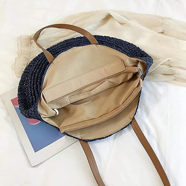 Olkilaukku naisille, suuret olkilaukut kudottu Käsintehty kantolaukku Kesäinen olkilaukku Bohemian Crossbody Bag A916-695 A