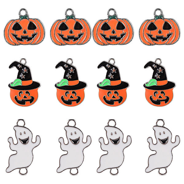 30 kpl Halloween Diy Charms Pumpkin Ghost Diy Riipukset Avaimenperä Kaulakoru