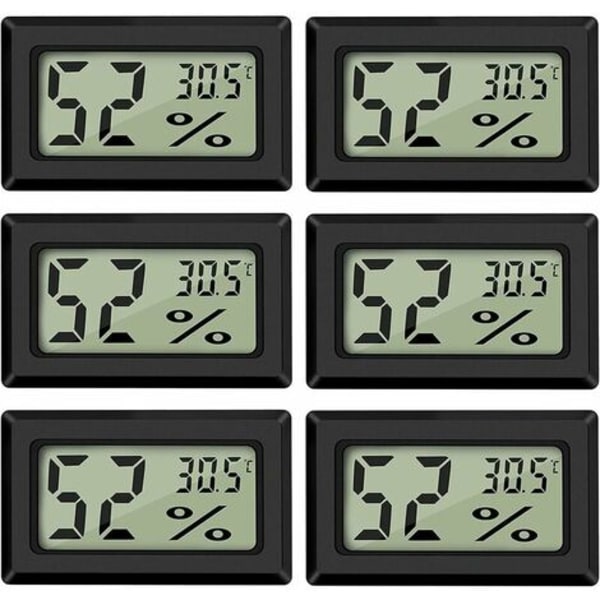 Mini Digital LCD termometer Hygrometer Temperatur Luftfuktighet -50~70℃ 10%~99% RH Bärbar termometer Termo Hygrometer I