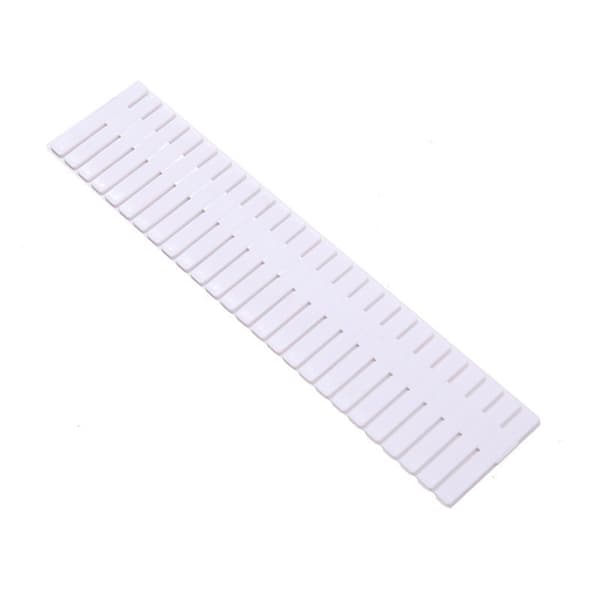4-vånings förvaringslåda i plast, justerbar väggmonterad vit 47x7CM