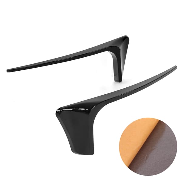 Blank Sort Bagkofanger Reflektorafdækning Canards Sæt Erstatning MK7 5 GTD R 2017 2020