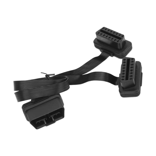 16-Pin OBD2 Forlængerkabel 1 til 2 Splitter Universelt Diagnostisk Værktøj til Biler