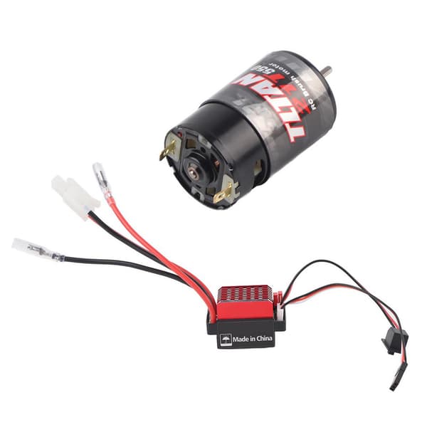 Borstad 550 Motor 360A Elektronisk Hastighetskontroller ESC for 1/10 RC Bil 21T