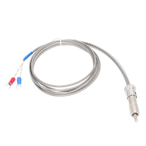 K-typ Termoelement Temperatursensor 0-400C M12 Gänga Kompressionsfjäder 4m 13.12ft