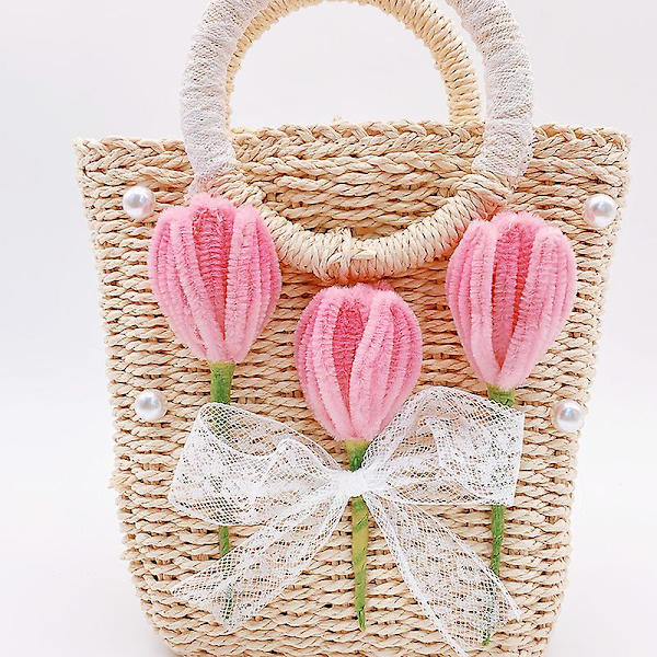 Summer Beach Bag, handgjord väska Damhandväska B19xh20.5xl8(cm) c128