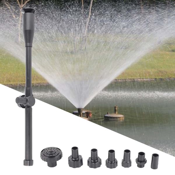 Multifunksjonell Akvarium Dam Pumpe Vannfontene Spray Dyse Rør Kit Tilbehør