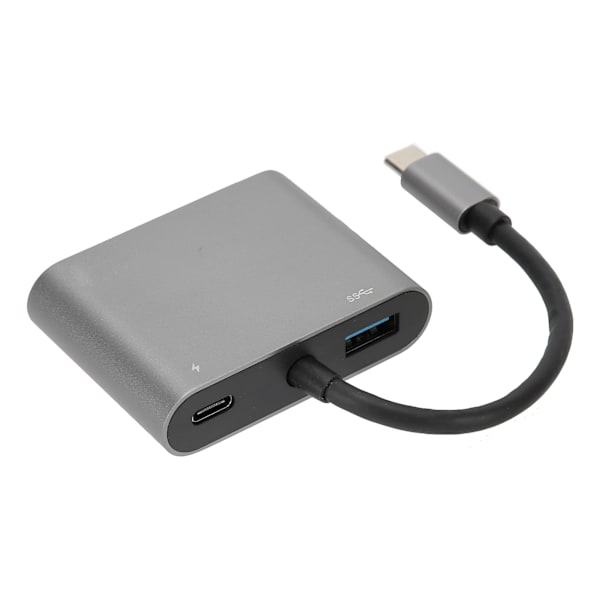 4 i 1 USB C til PD HDMI VGA Hub Adapter Sølv