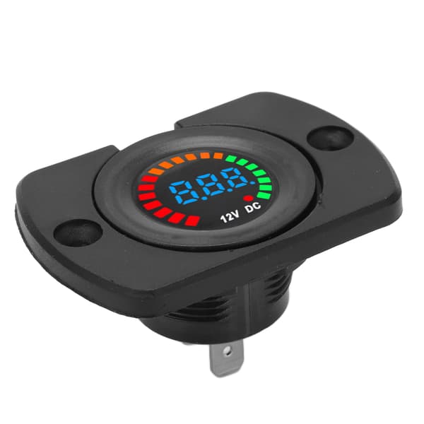 Bilvolt LED Digital Voltmeter Vandtæt Universal 12V DC til Lastbiler Busser Både Yachts