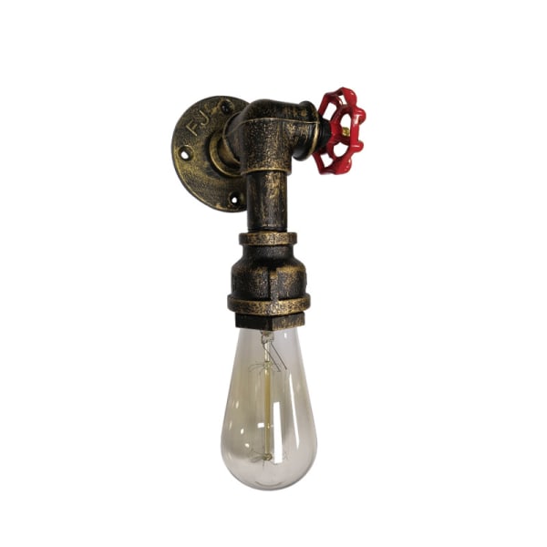 Industriel Væglampe 1 Arm Retro Steampunk Væglampe Retro Art Deco (Guld),
