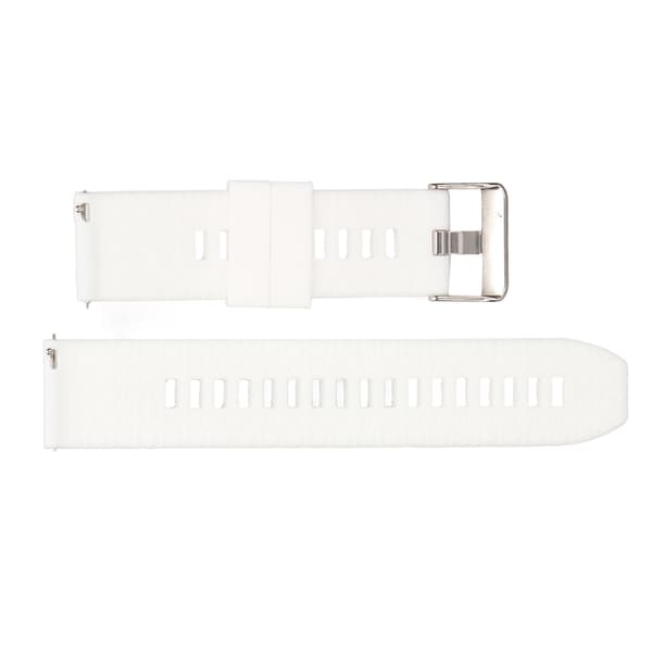 22mm Klockbandsrem Universal Quick Release Silikone Tilbehør til Realme Watch 2 Hvid