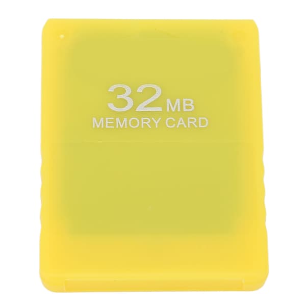 32MB höghastighets FMCB 1.966 minneskort PS2 datalagring gul