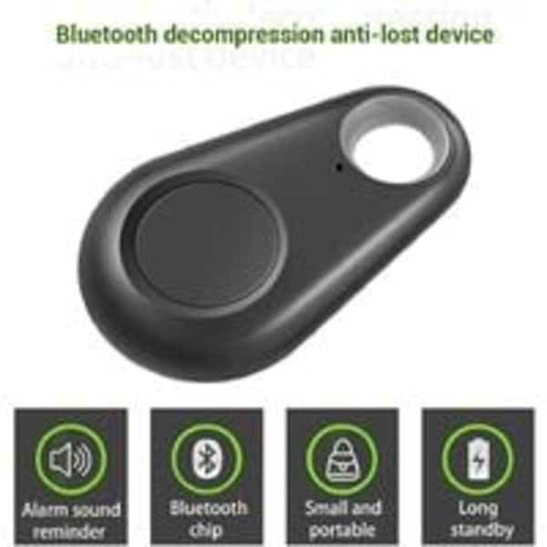 3st Bluetooth Intelligent Locator Tracker, GPS Tracker Smart Key Finder Locator Trådlös Anti Lost Device Larmsensor för barn Hundar Plånbok Bil Husdjur