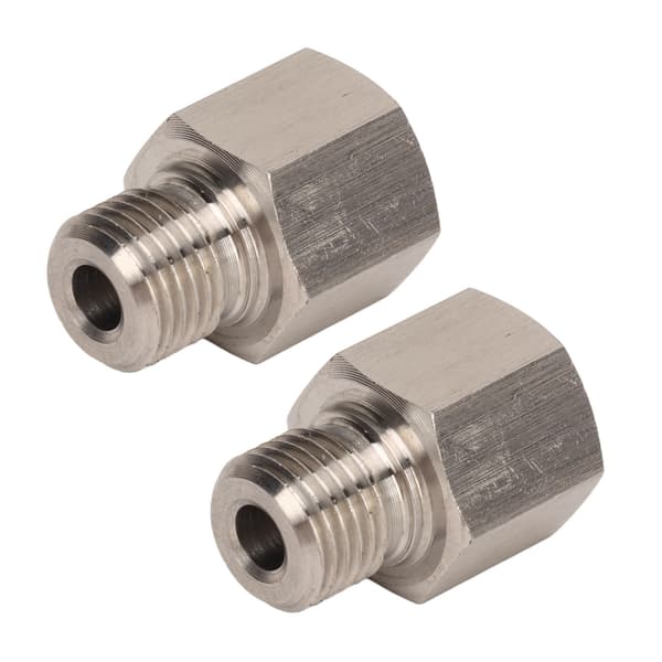 1/8in NPT til M10 X 1.0 han manometeradapter lækagesikker rustfrit stål universal til biler