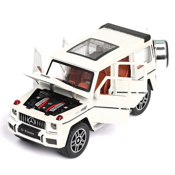1:24 Leluautomalli Metallivanteet Simulaatio G65 Seosauto Diecast Leluajoneuvon äänivalo Vedettävä takaisin Autolelut lapsille Lahja