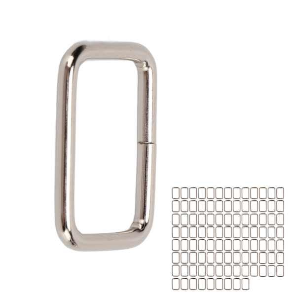 Firkantede metalspænder DIY syhardware 100 stk.