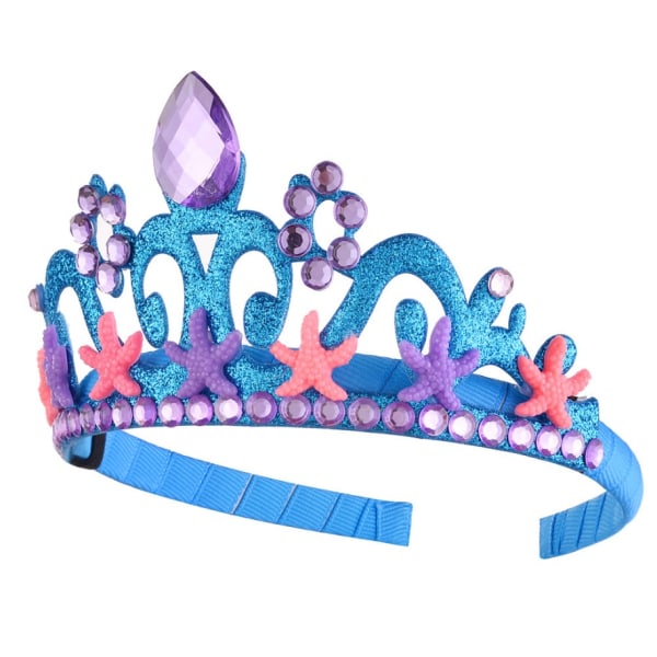 Bright Diamond Mermaid Starfish Crown (kuninkaallinen)
