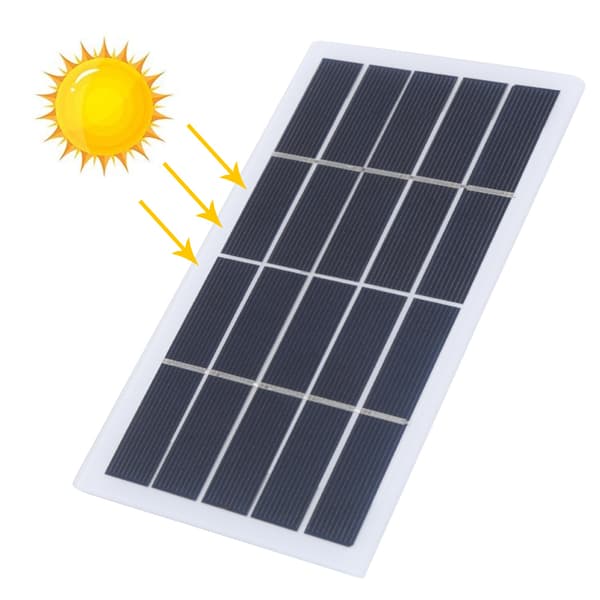 Bærbar 2W 5V Polykrystall Solcellepanel Laminert Plate Solcellekomponent DIY Lader