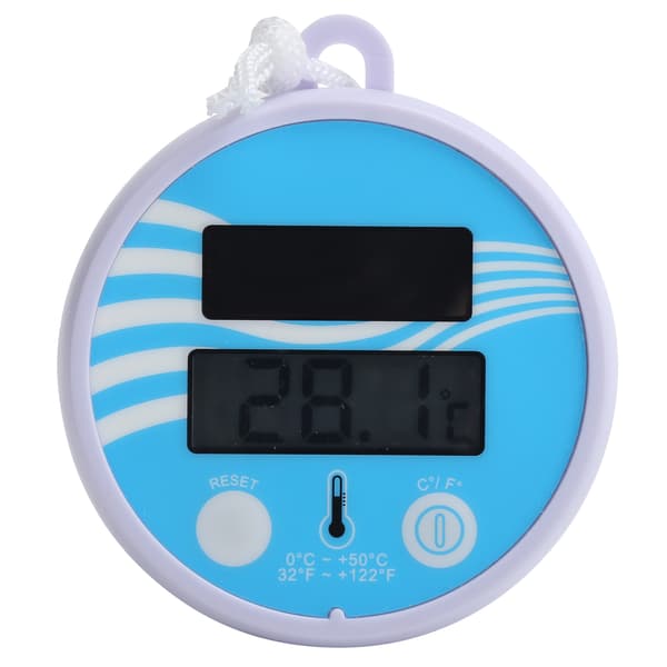 Soldriven Flytande Elektronisk Vattentermometer LCD-Display för Pool