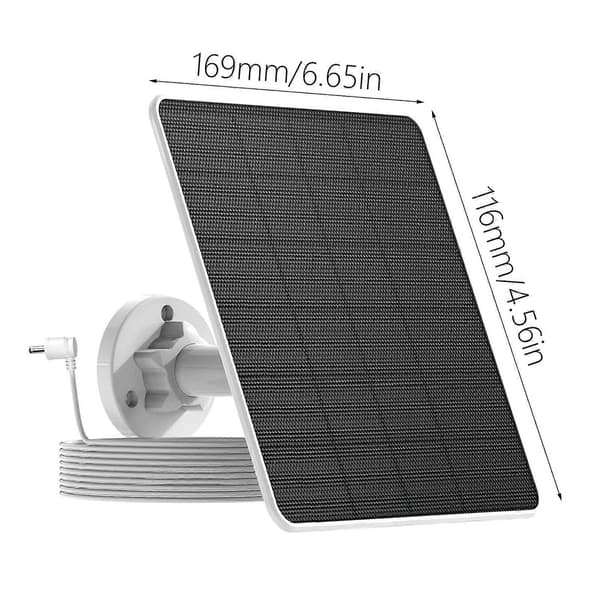 5W solpanel til Rings-kamerabatteri, nem installation og vedligeholdelse Panneau solaire Ring5W