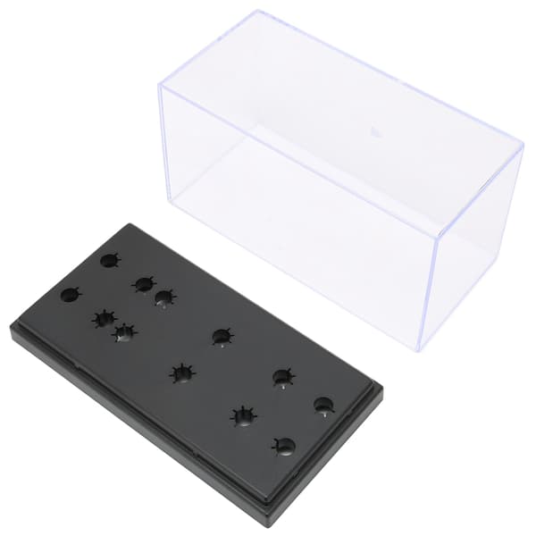 High-end opbevaringsboks til fonografhoved Lang nålestativ Display Case