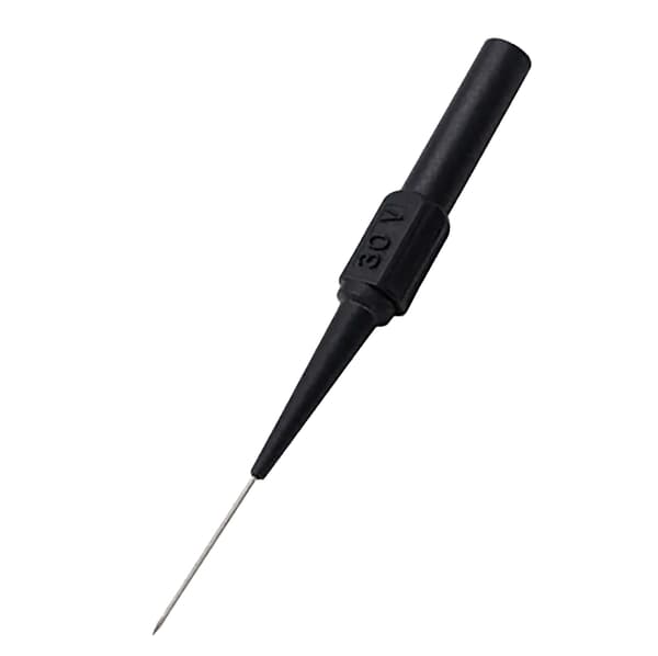 0,7 mm højtemperaturbestandig trådpiercingprobe Multimeter testledning til bilreparation sort