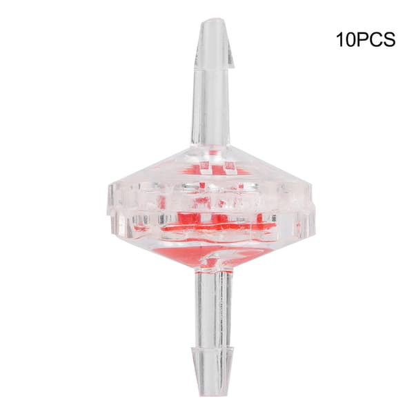 10-pack Akvarium Luftpump Backventil Vattenstopp Tillbehör 3mm