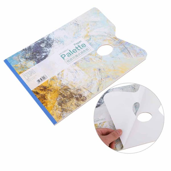 25 ark professionel gouache oliemaleri paletblok hvidt papir