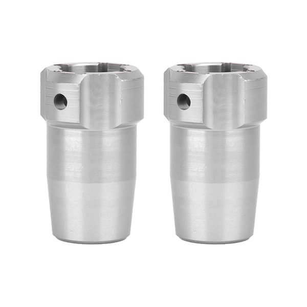 2 STK VRX RH1043 RC Bil Bagaksel Adapter Opgraderingstilbehør Sølv 10986S