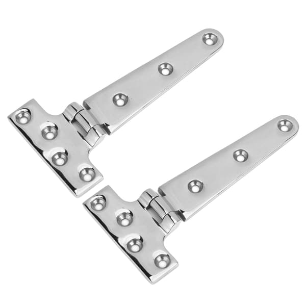 2 stk. T-formet dørhængsel 316 rustfrit stål kraftig universal marinebåds hardware 6x3in