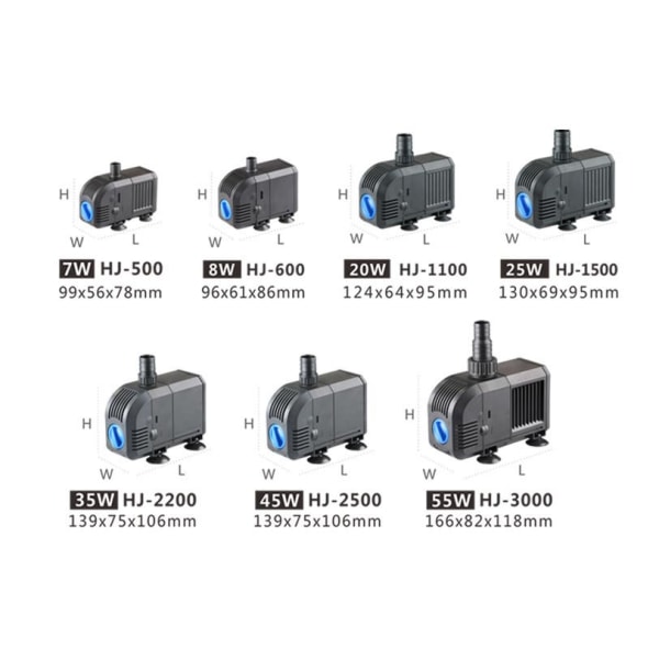 Uppopumppu vesipumppu, mikrovesipumppaava kiertosuodatinpumppu (25w HJ-1500 (0.7KG)),