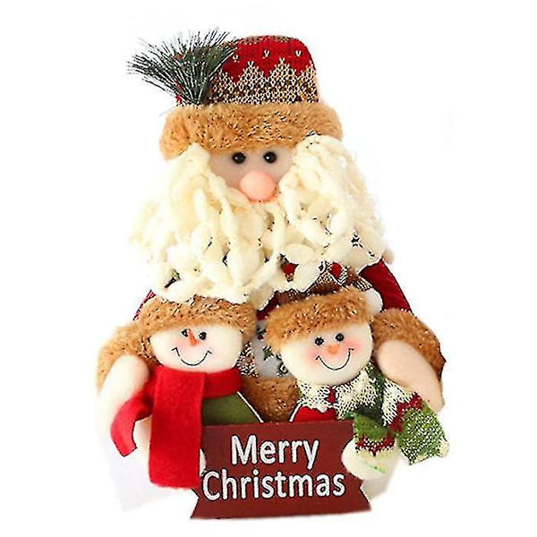jul äldre familj porträtt docka för hem ornament
