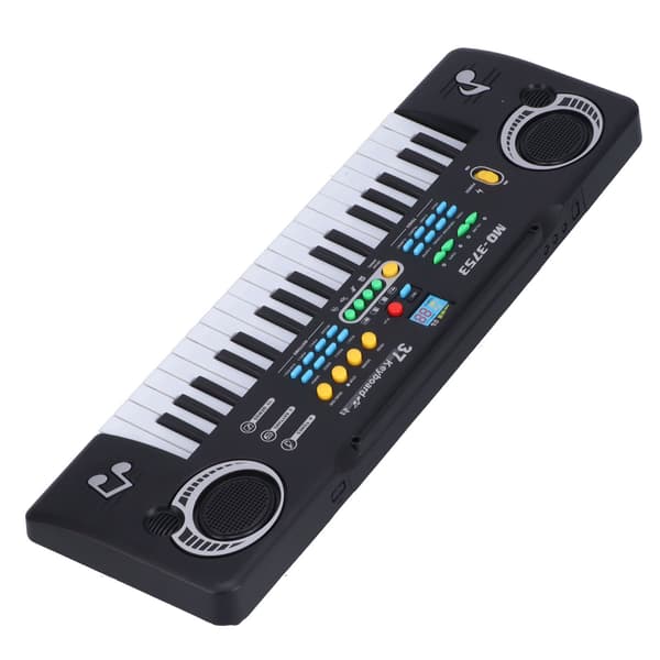 Elektronisk piano for barn, mini 37 tangenter, bærbart multifunksjonelt keyboard for barn som lærer
