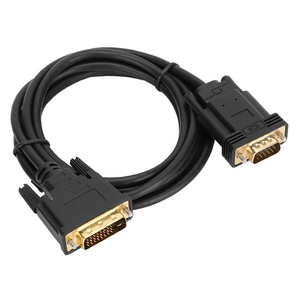 DVI til VGA han-adapterkabel 2m 1080P til Windows 95 computertilbehør