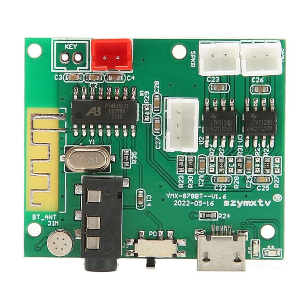 Bluetooth 3.5 AUX Digital Lydforstærker Modul Stabil PCB-kort 3P Output