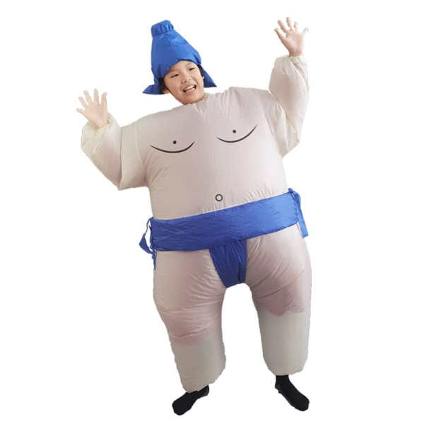 Uppblåsbara kläder för sumobrottare blue children