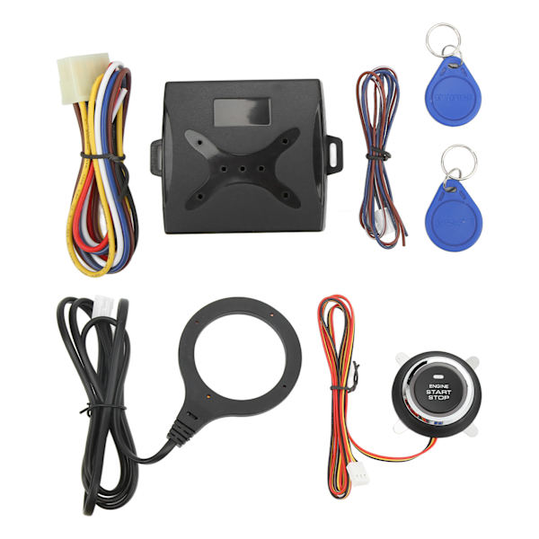 Smart Engine Start Stop Knap Nøglefri Go System Universal 12V Køretøj Tryk for at Starte Sæt