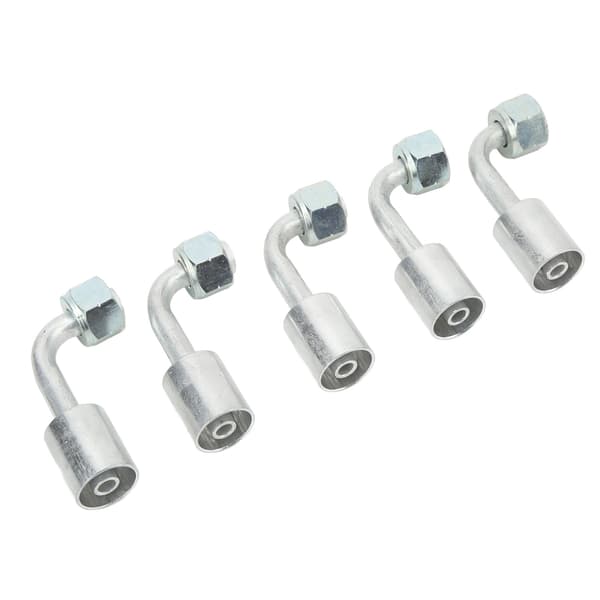 10 stk. Bil Aircondition Vinklet 90° Stik Aluminium Samling Universal Pasform til Biler
