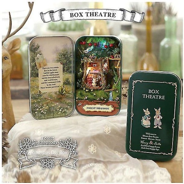 DIY hut box teater handgjord montering Forest Rhapsody