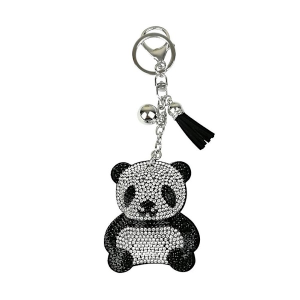 Metal nøglering Håndtaske Charms Taske hængende vedhæng Metal nøgleholder Panda nøglering
