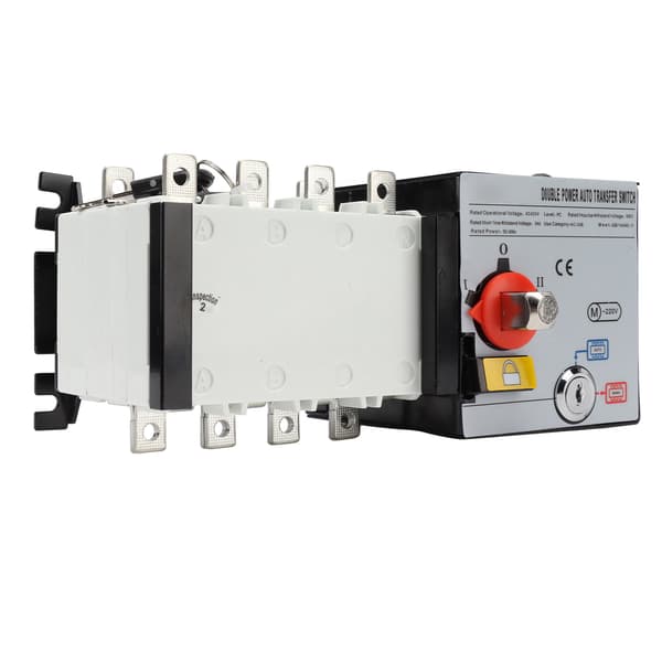 Generator Transfer Switch PC Isolerad 2in 1out Dubbel Ström Automatisk Omkopplare AC400V 125A