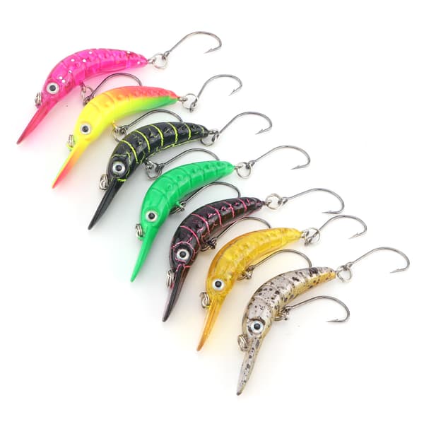 Fiskesluker Flytende Crankbaits Harde Agn Kunstig Mini Minnow Gjedde Abbor Ørret Agn