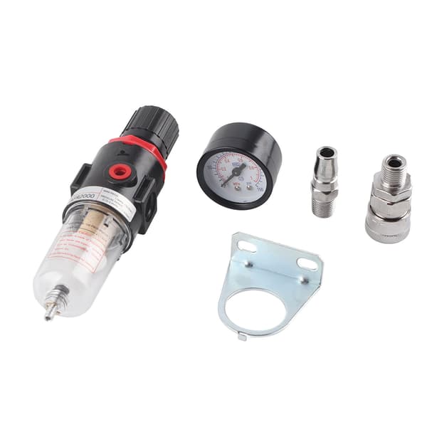 AFR2000 1/4 tommer luftkompressor trykfilter regulator vandolieudskiller med manometerbeslag