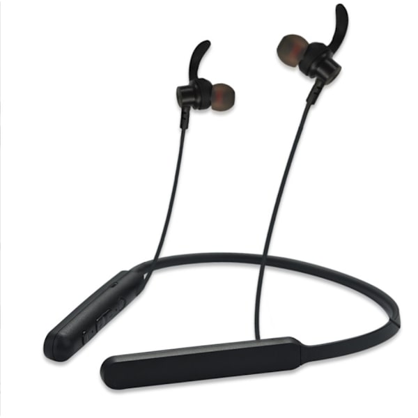 Halshängande bluetooth headset (svart)