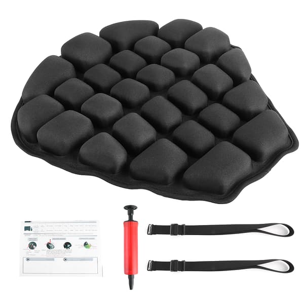 TPU Sittdyna 3D Uppblåsbar Luftkudde Kylande Antivibrations Tryckavlastande Universal Motorcykelsitsdyna