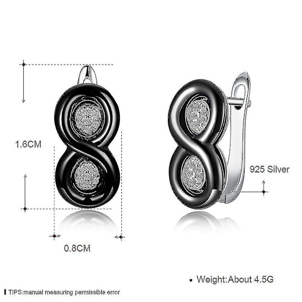 sølv ørering Cubic Zirconia smykker Stud ørering