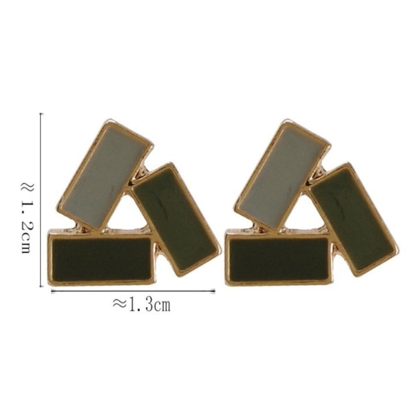 Leikatut geometriset kontrastikorvakorut