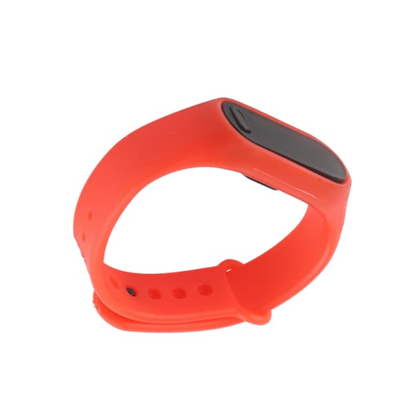 Smart Digital Klocka Rött Armband Elektronisk Klocka Trendig Stilfull