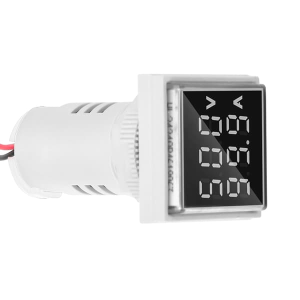 Digitaalinen AC-virtamittari 22mm 0-100A Valkoinen